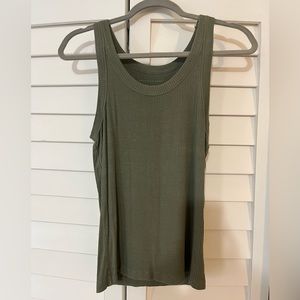 Olive green American eagle tank top